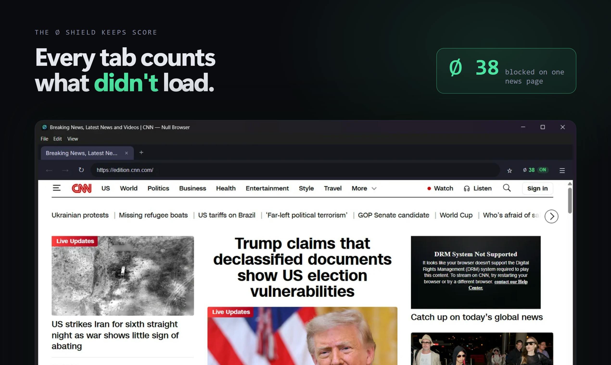 Null Browser ∅ preview 5