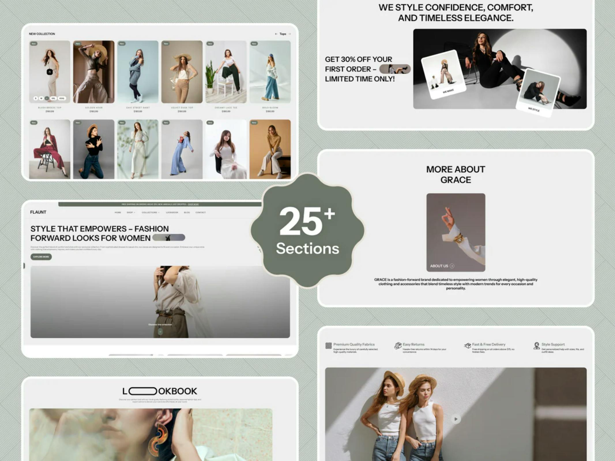 Flaunt Clothing Shopify Theme preview 2