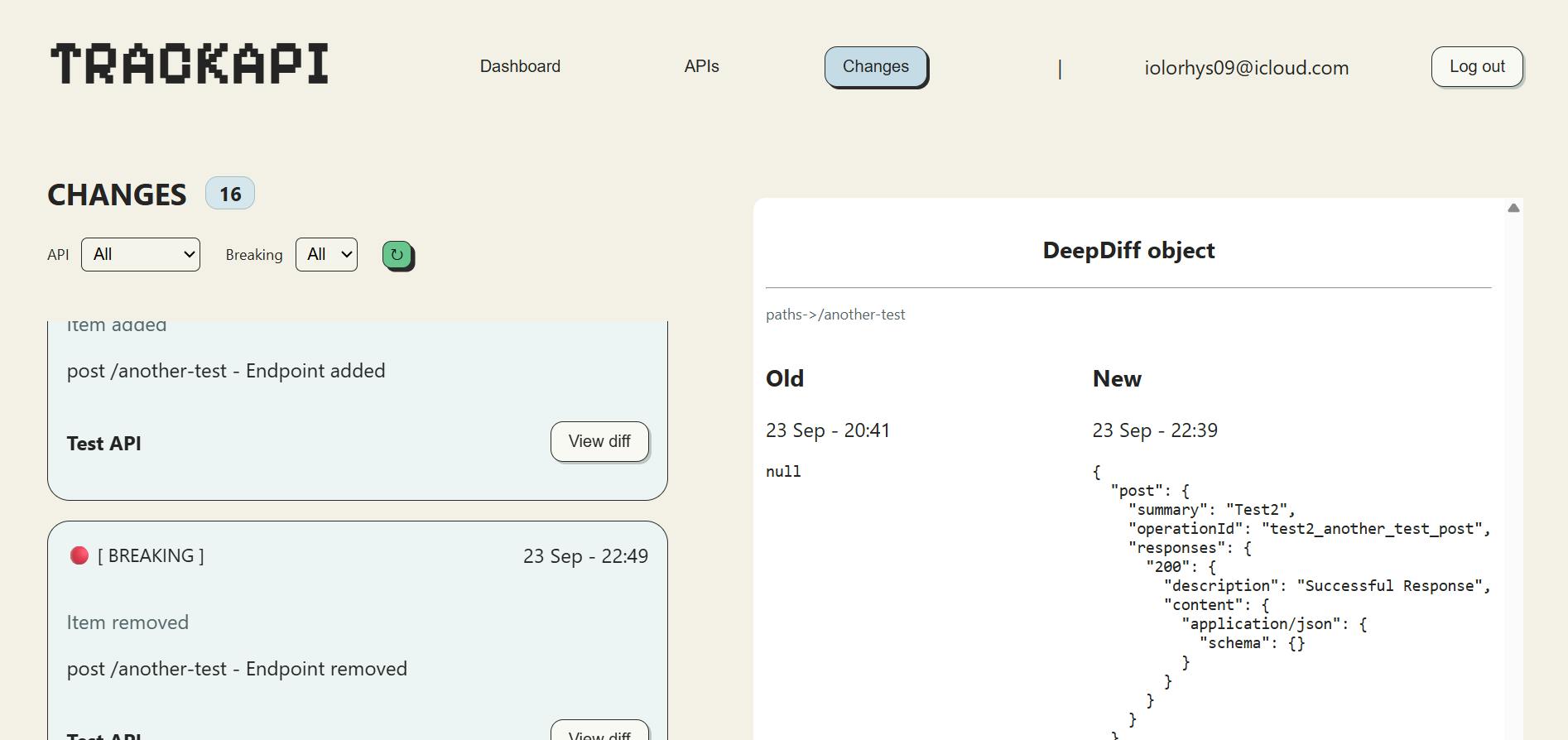 TrackAPI preview 3