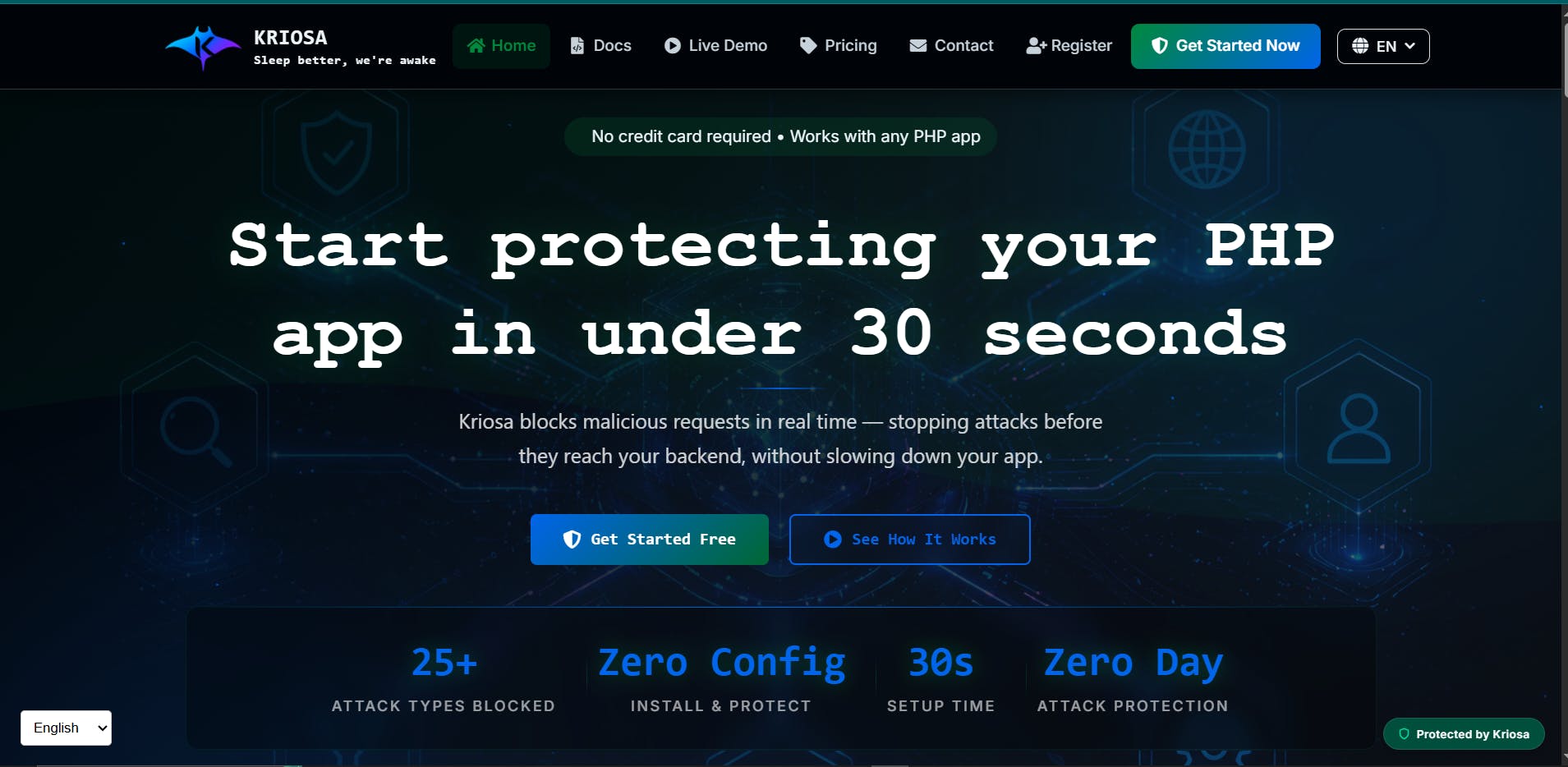 Kriosa Security preview 2