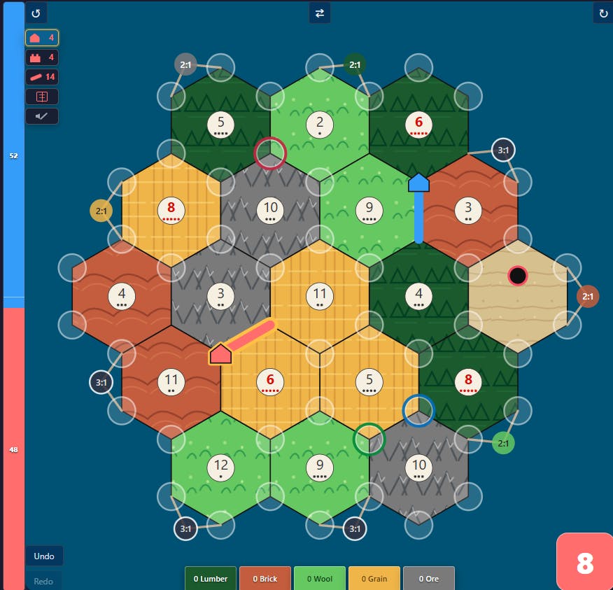 Hexfish, lightning fast online Catan preview 2