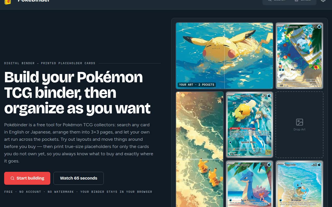Pokébinder preview 2
