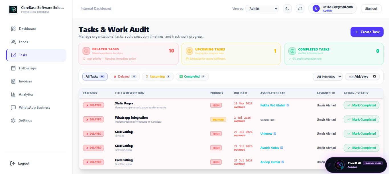 CoreBase - Business Operating System preview 4