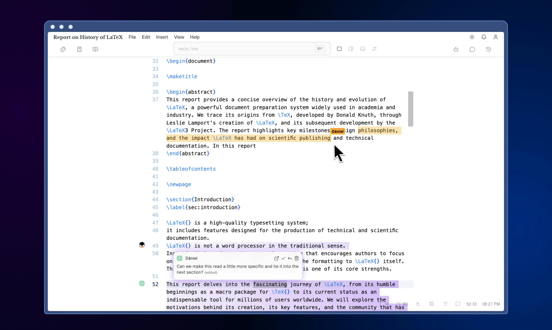 TeXposit preview 2