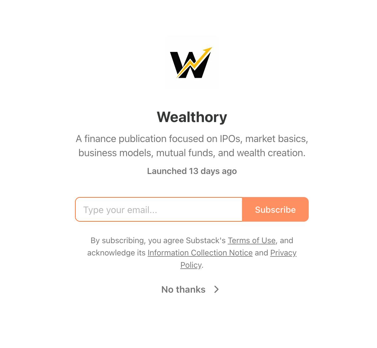 Wealthory calculator preview 3