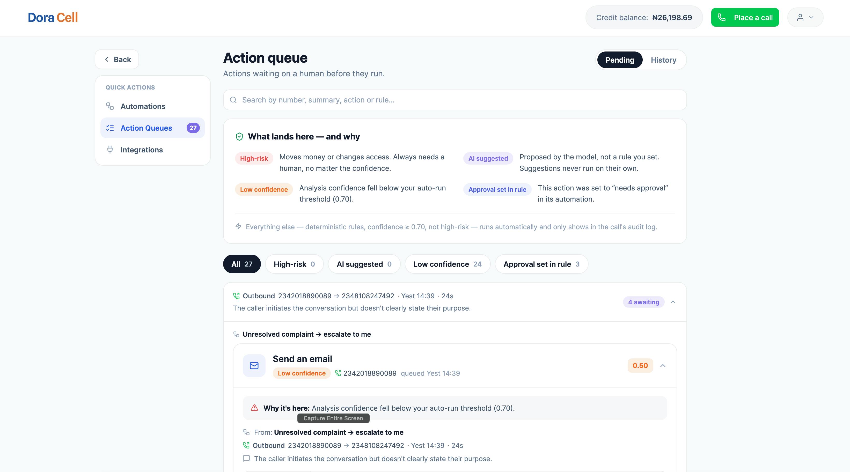 Make Calls. Turn Calls Into Actions preview 3