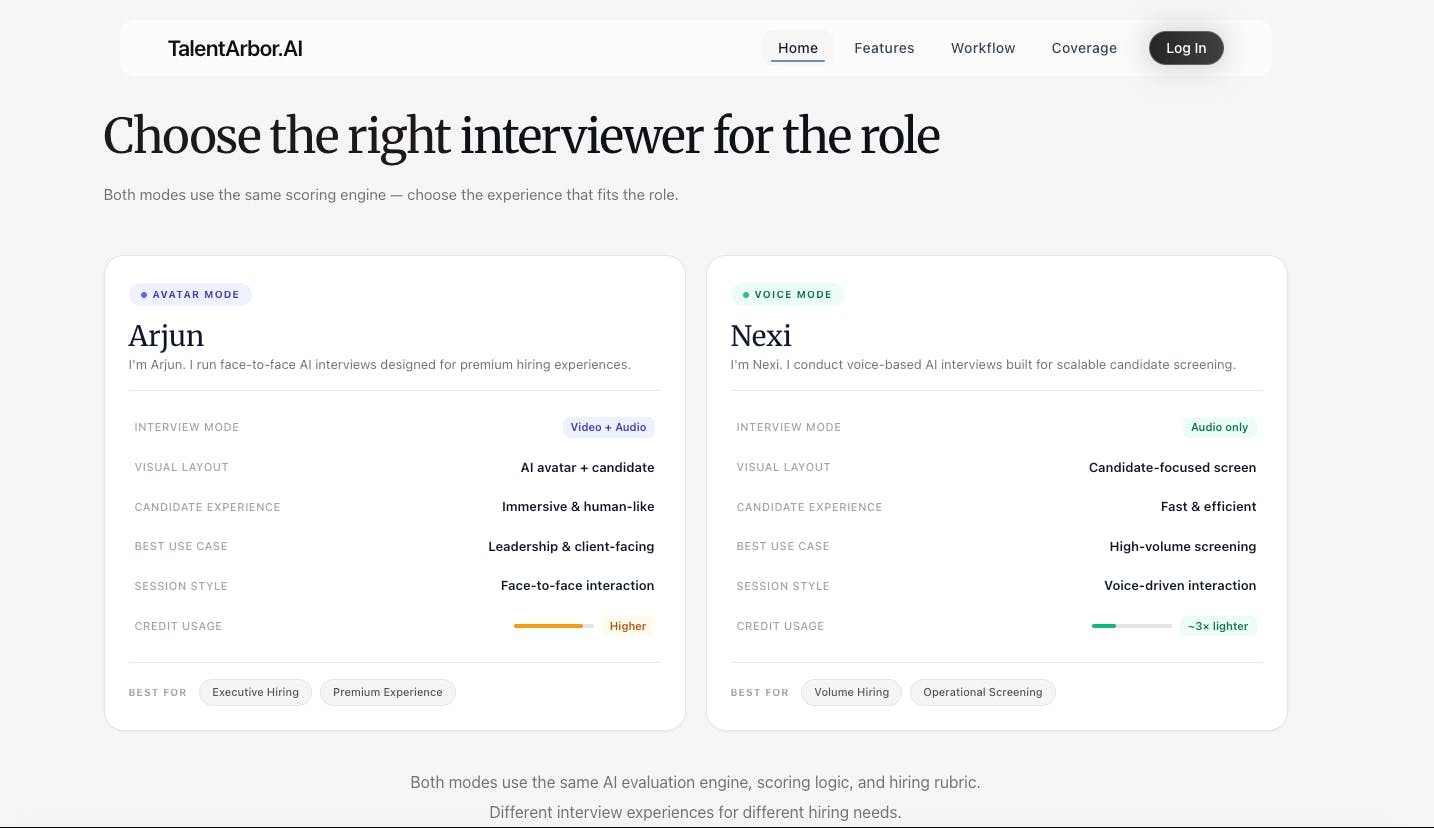Interview Agent by NexI preview 2