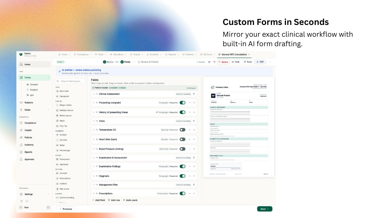 Salvia - continuous clinical compliance preview 3