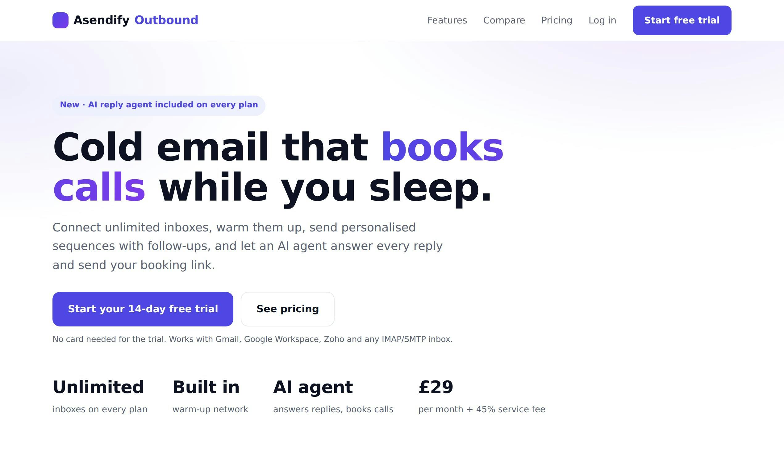 Asendify Outbound preview 2