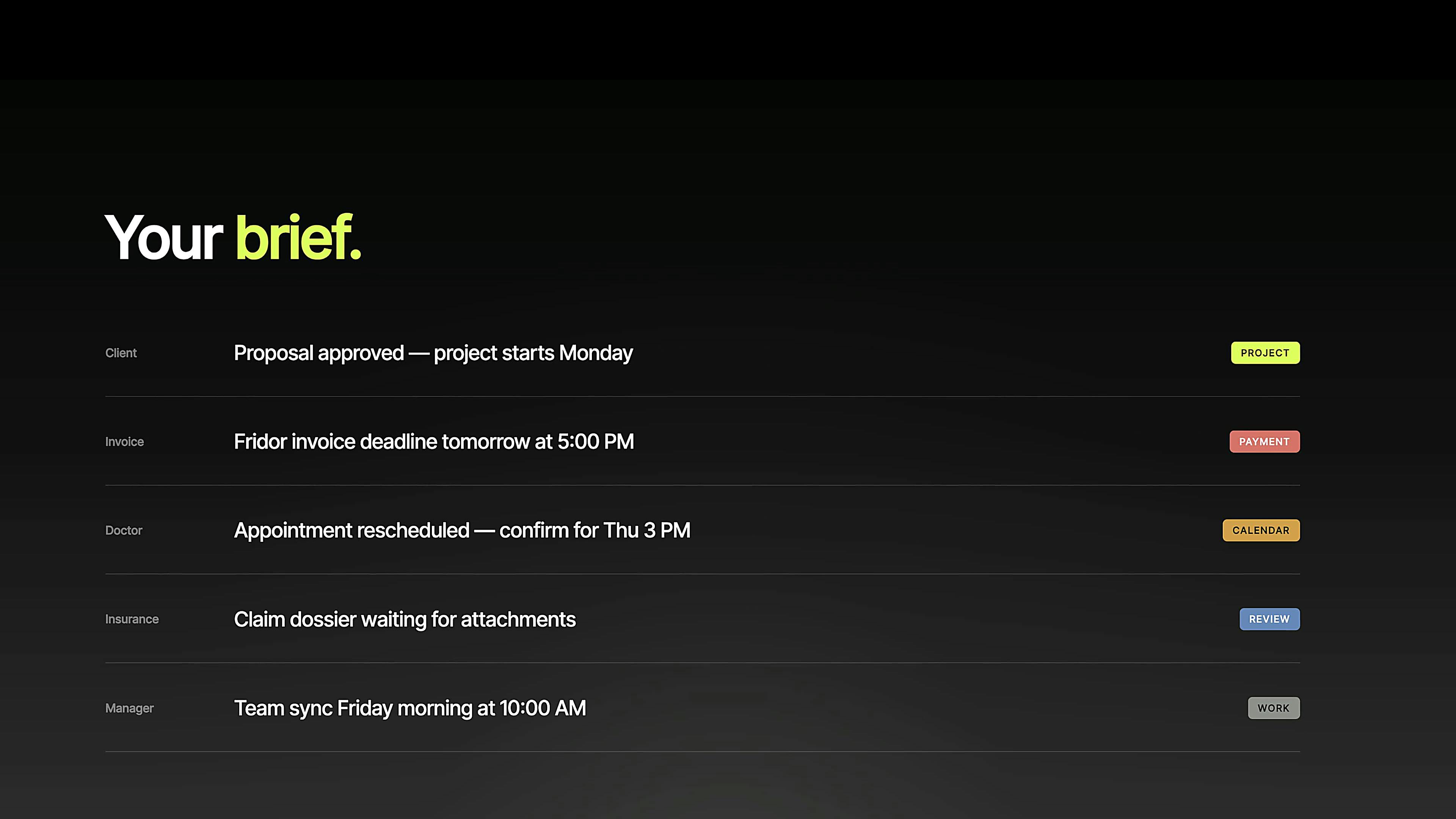 InboxBriefs preview 3