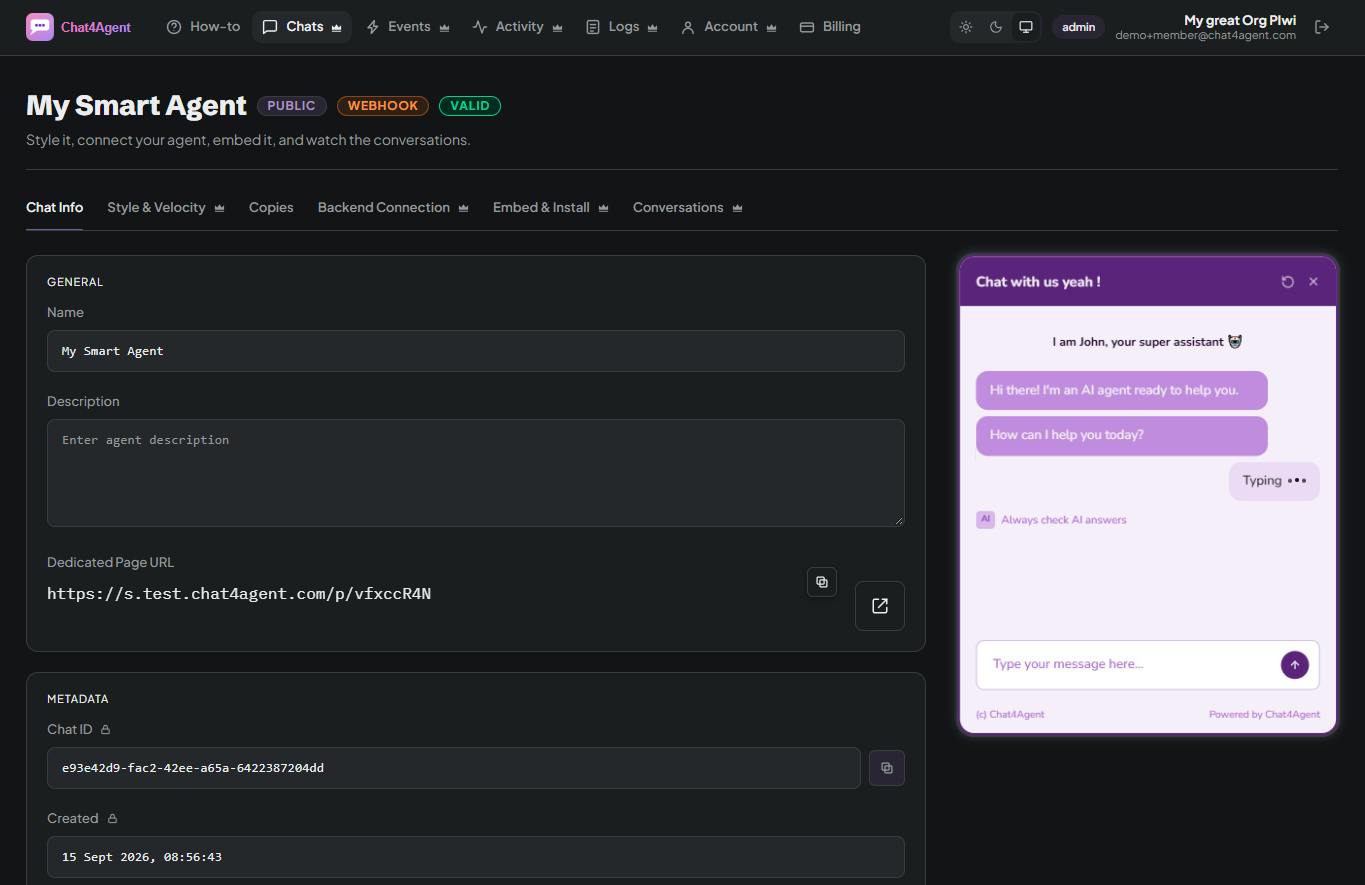 Chat4Agent preview 3
