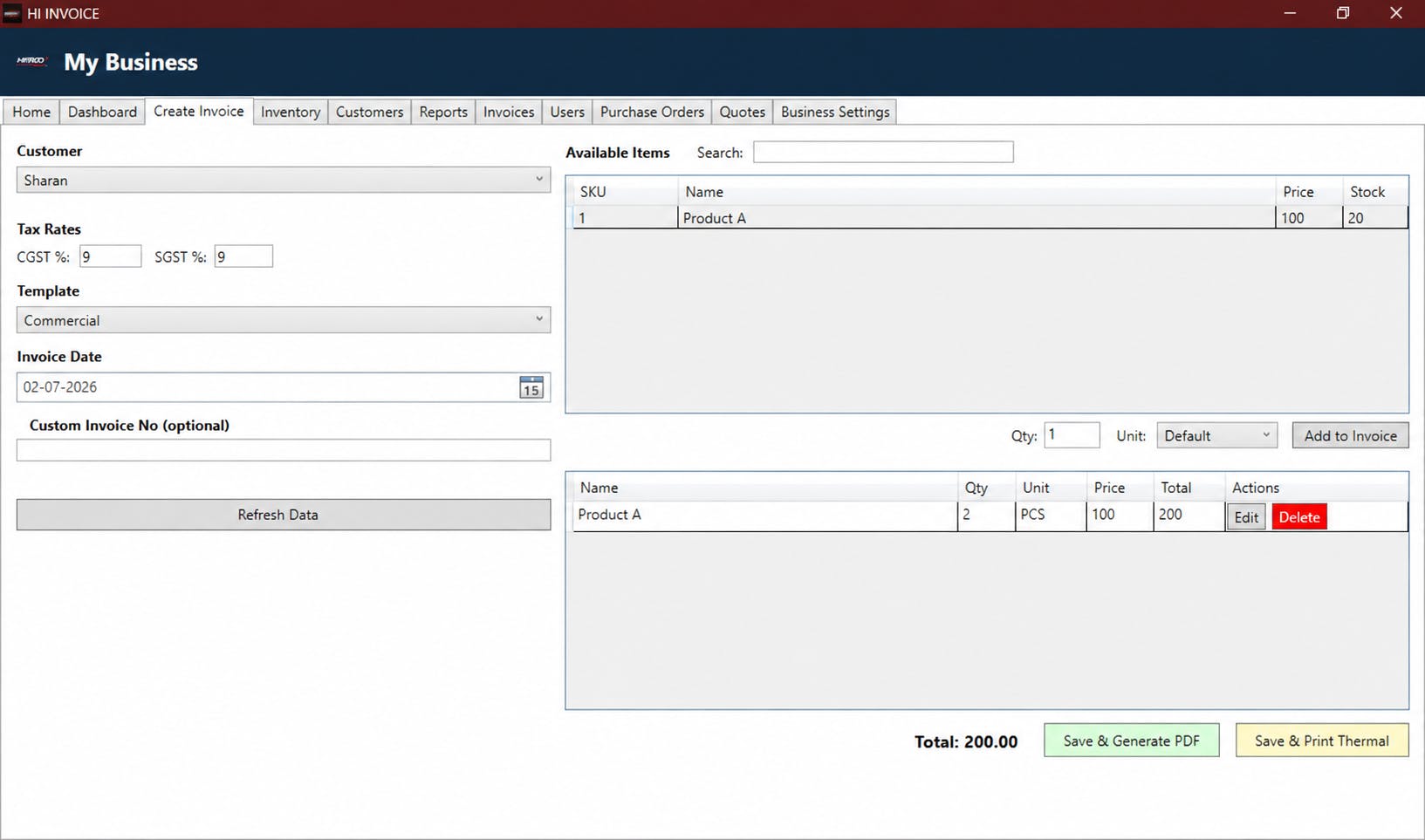 Hi Invoice preview 3