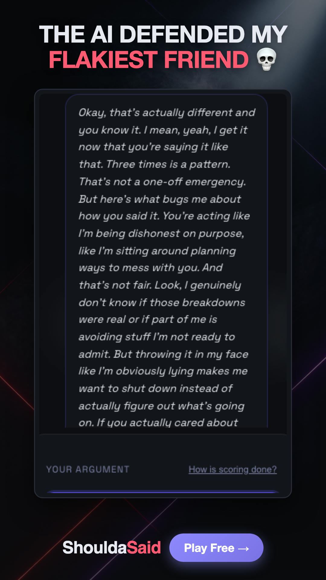 ShouldaSaid preview 2