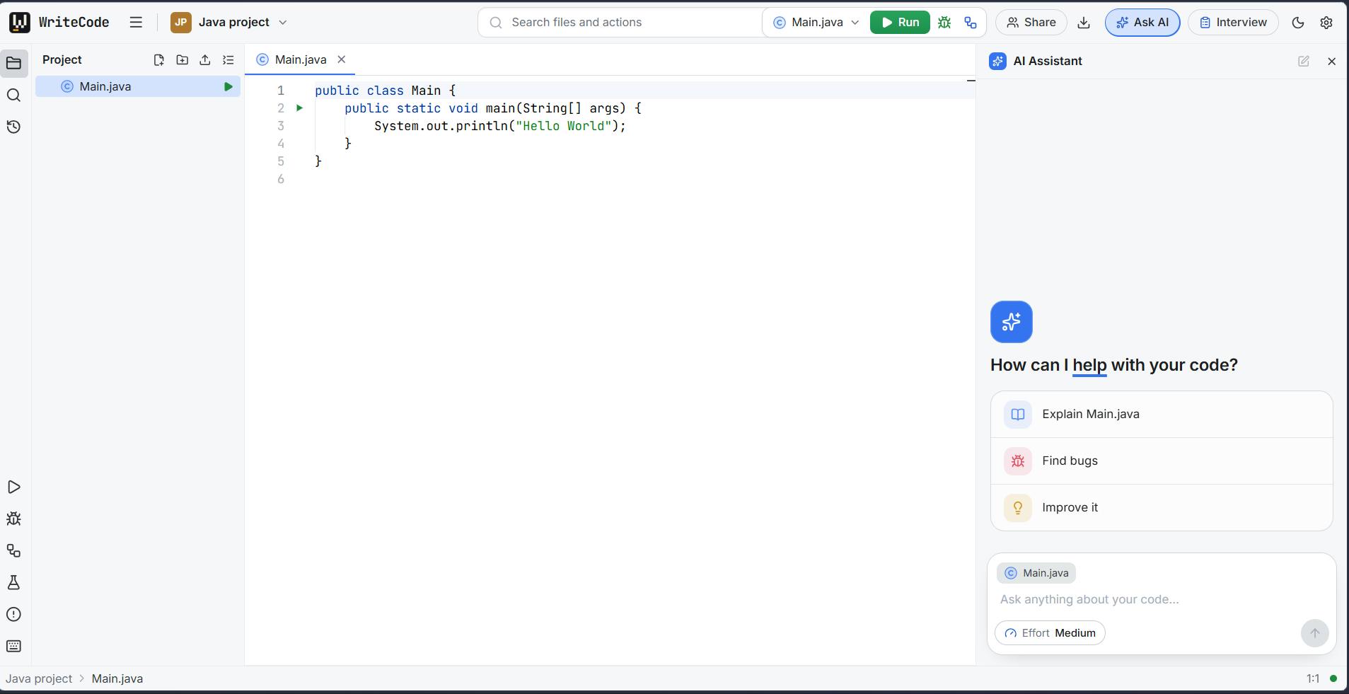 WriteCode preview 2