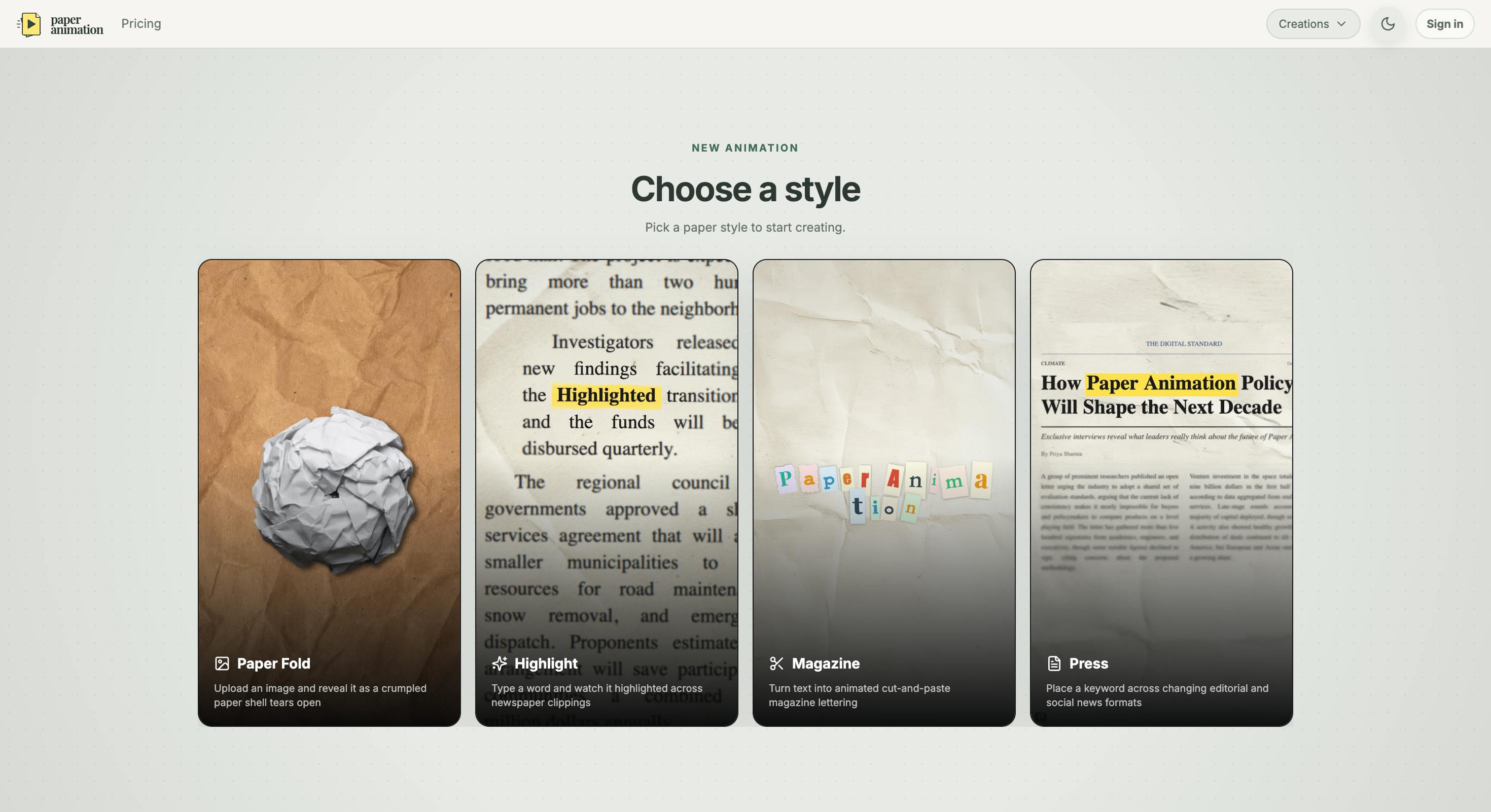 Paper Animation preview 2