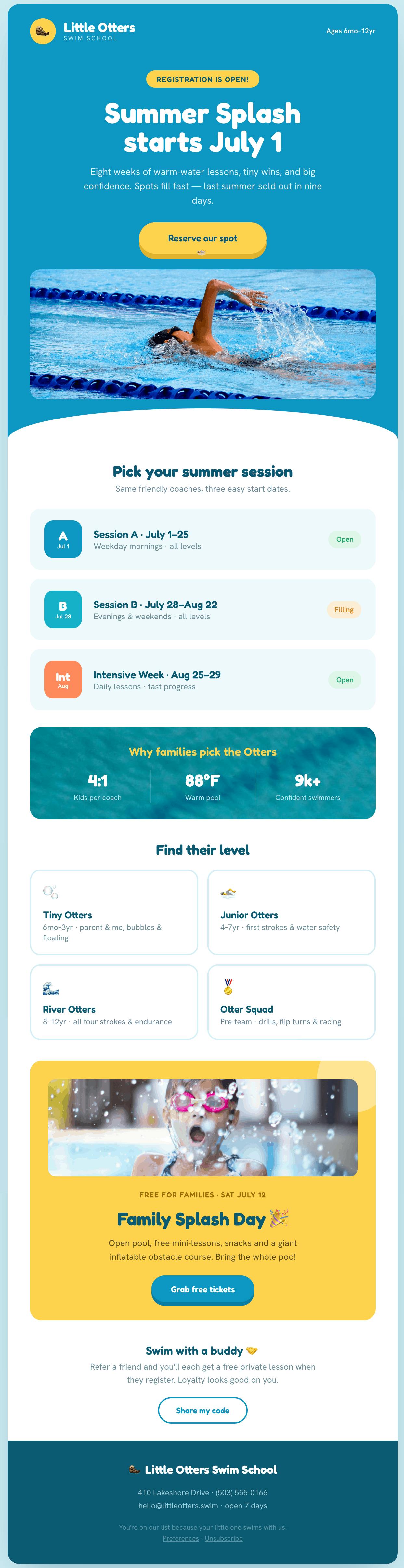 Sway Email. Email marketing for everyone preview 5