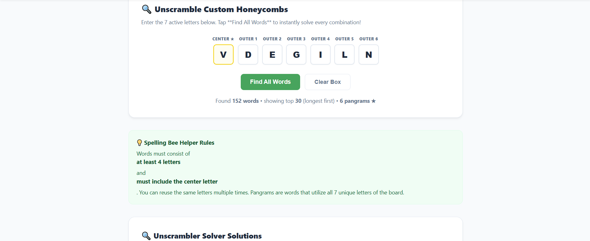 10LetterWords | Spelling Bee Solver preview 2
