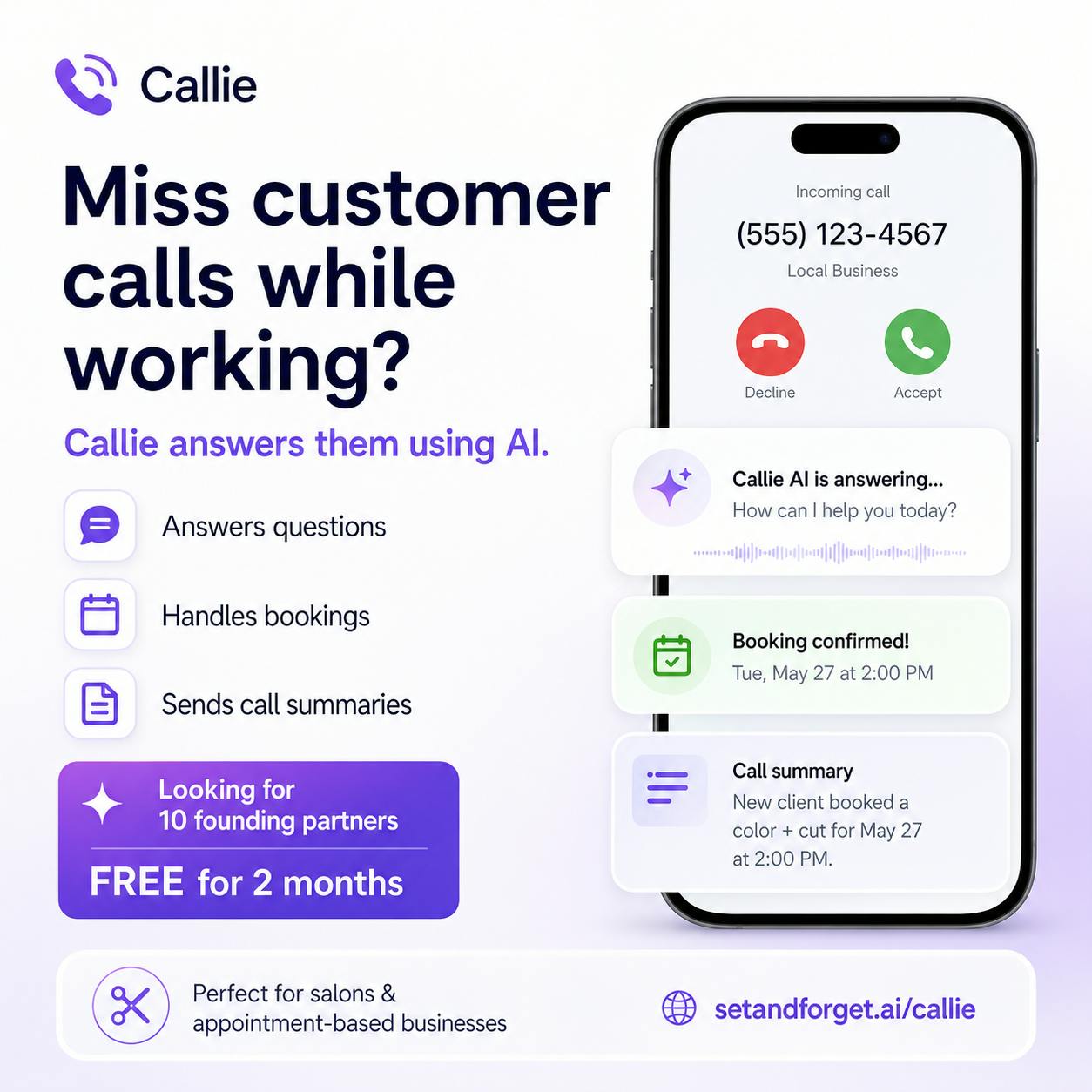 Callie - AI Receptionist by SetAndForget preview 3