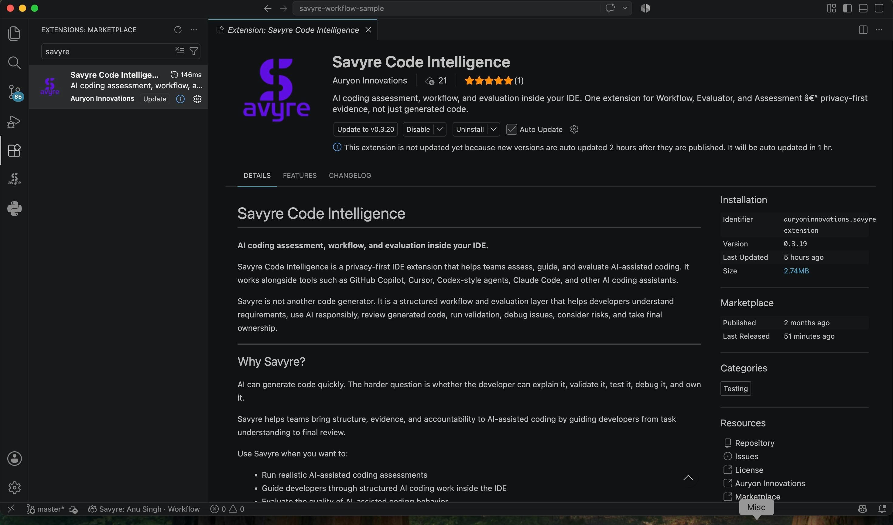 Savyre AI Coding Workflow preview 3