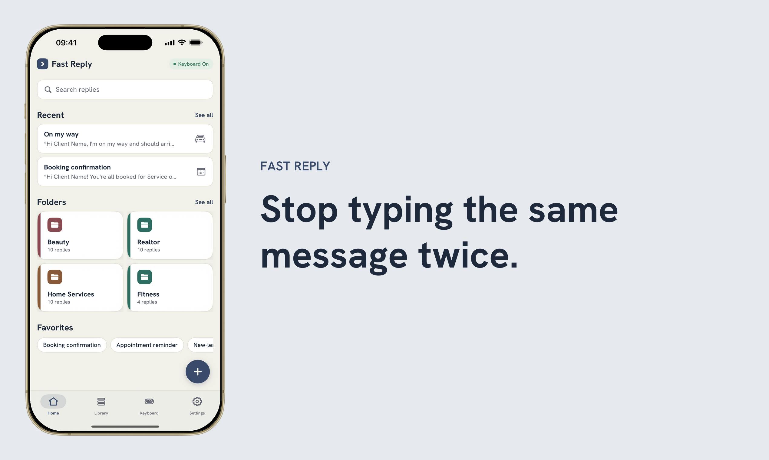 Fast Reply: Saved Replies preview 2