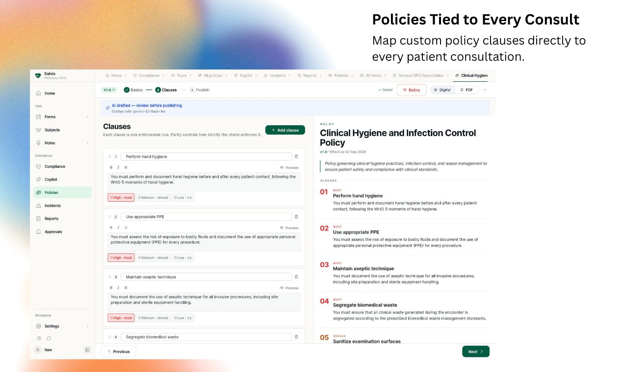 Salvia - continuous clinical compliance preview 4