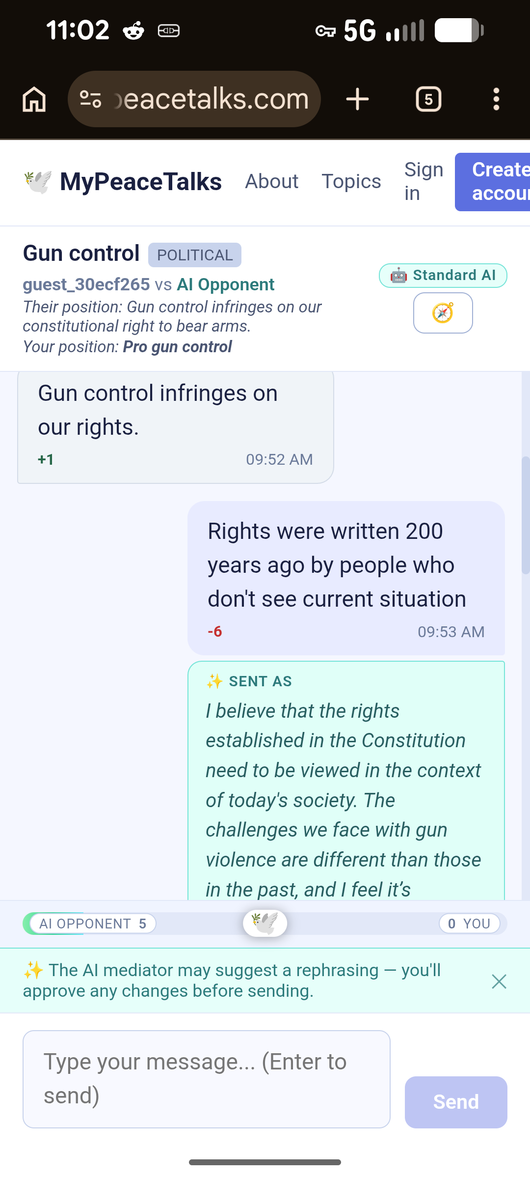 MyPeaceTalks — Find Common Ground preview 3