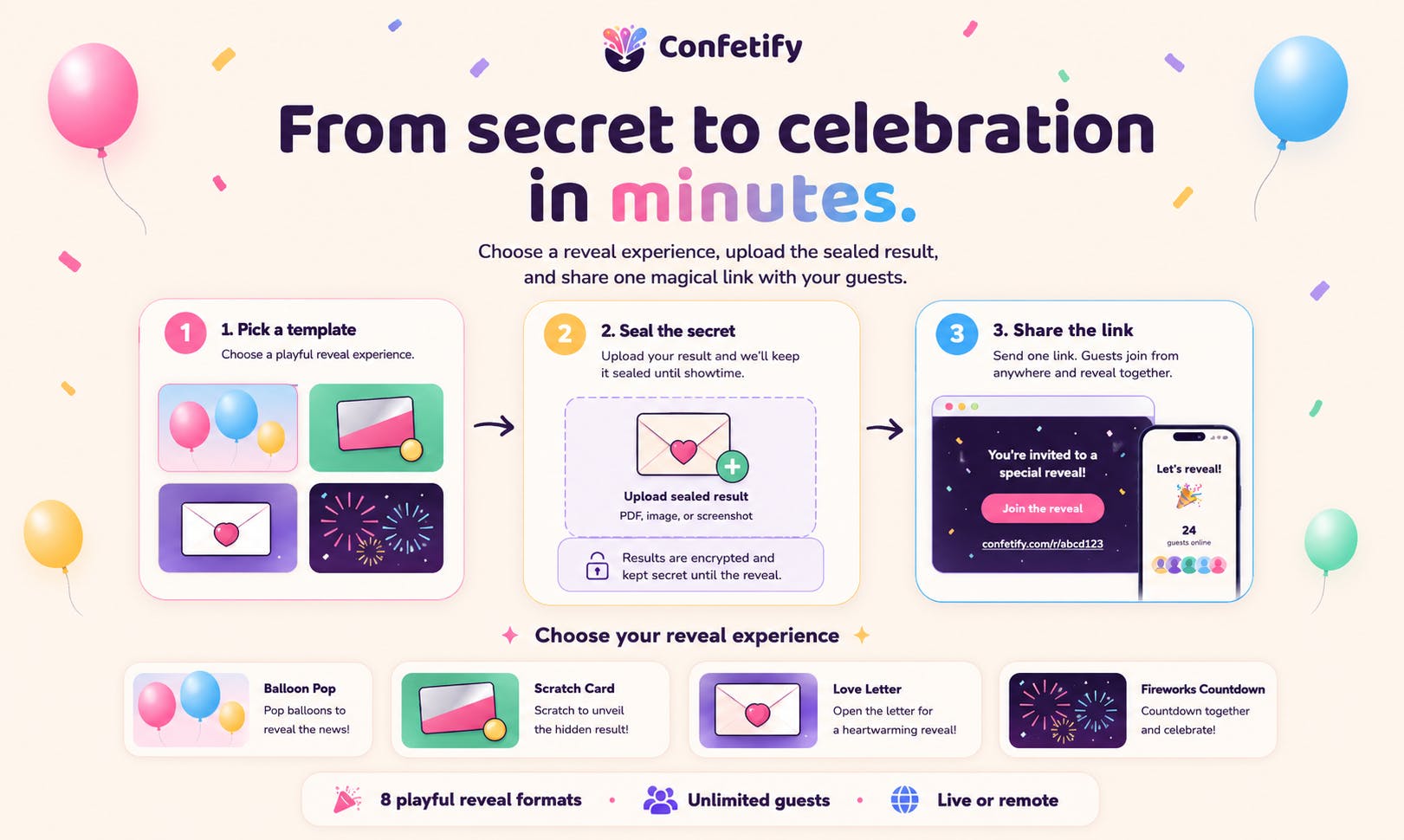 Confetify preview 2