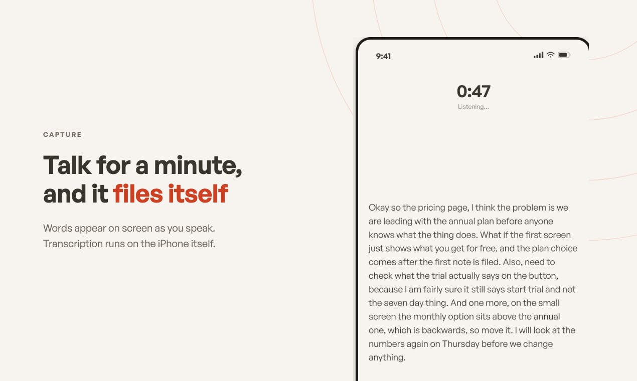 Echo - AI Voice Notes & Ideas preview 2
