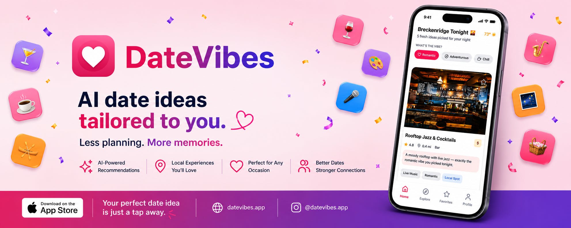 DateVibes - AI Date Night Ideas preview 2