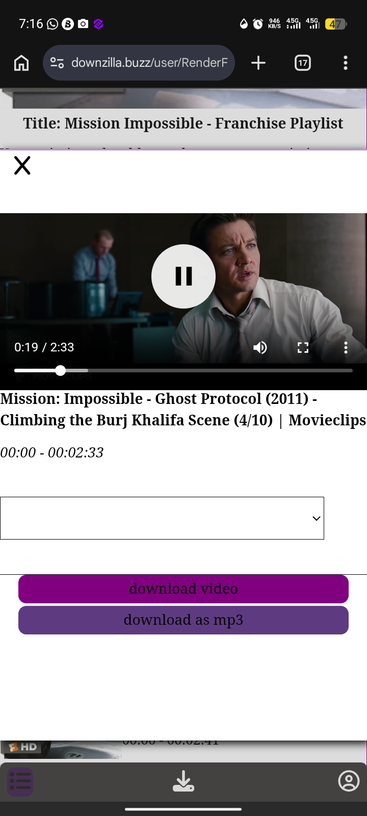 Downzilla video downloader preview 7