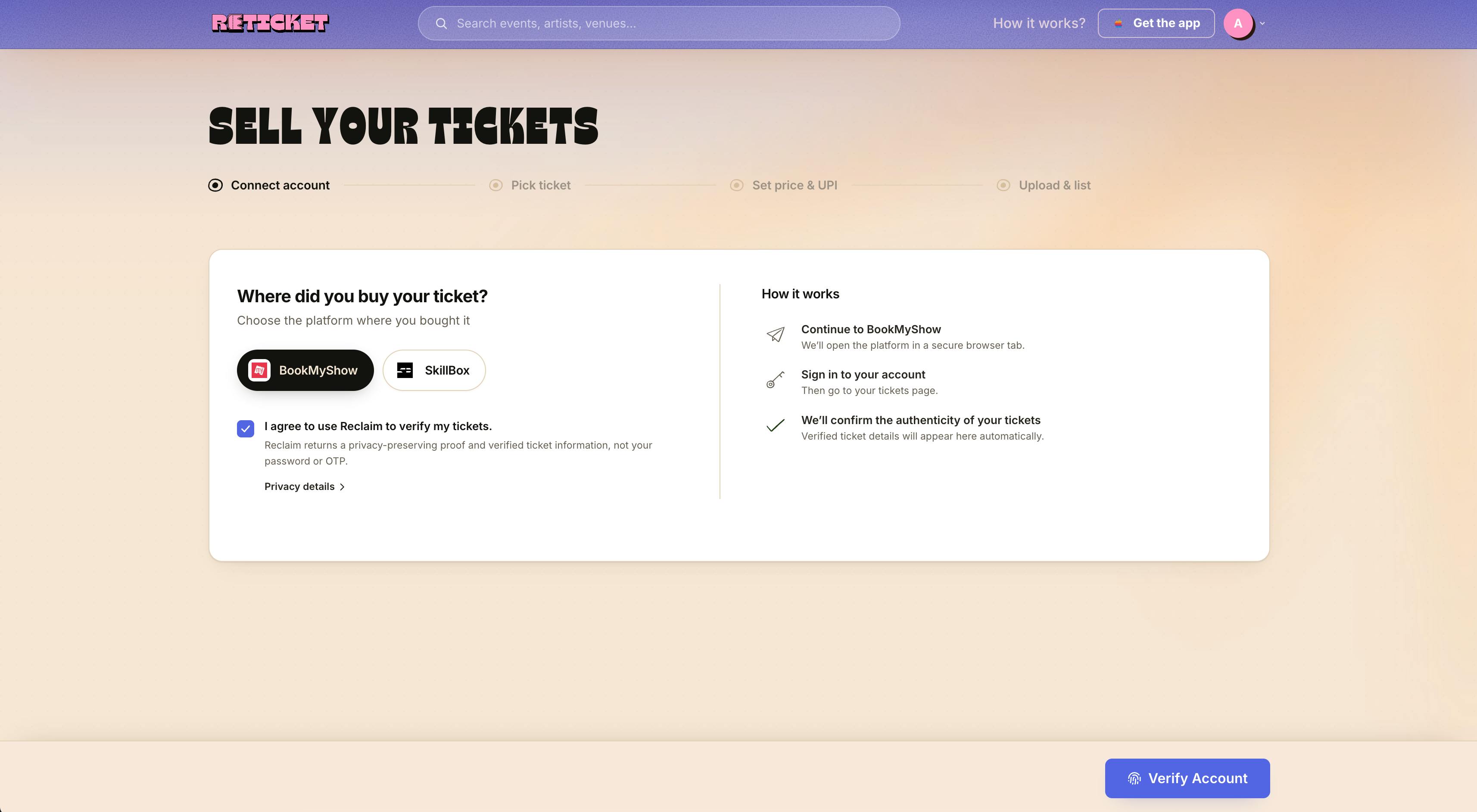 Reticket preview 2