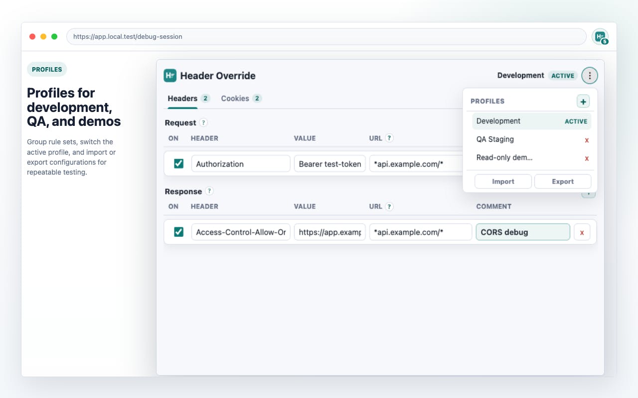 Header Override preview 3