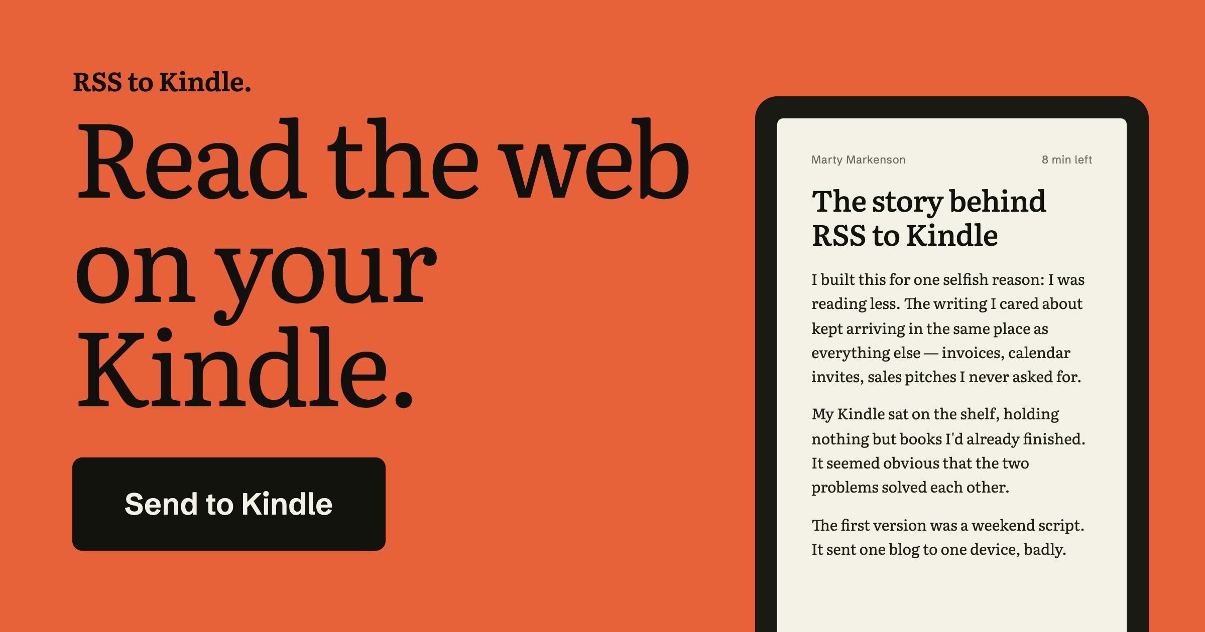 RSS to Kindle preview 2