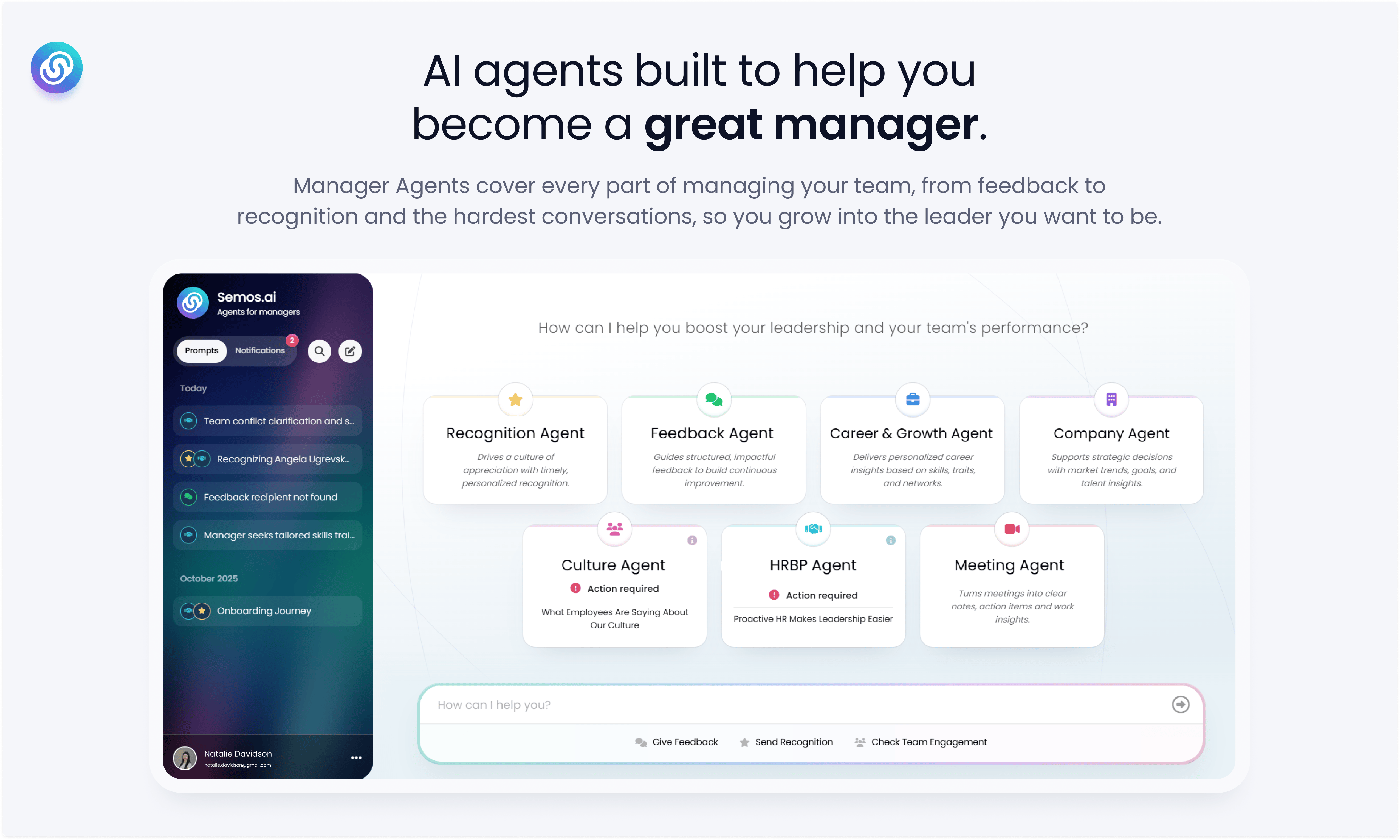 Semos.ai Manager Agents preview 2