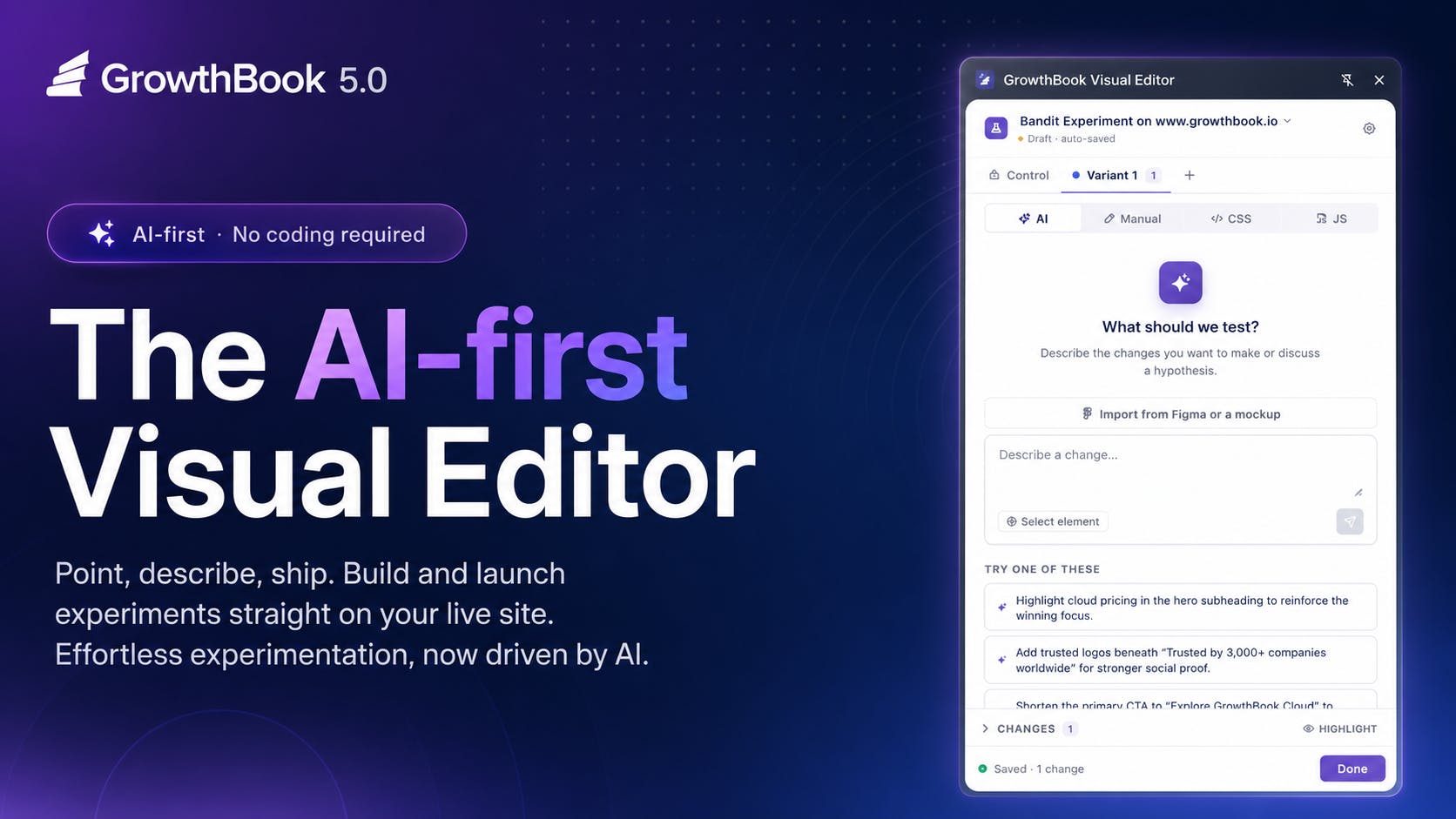 GrowthBook 5.0 preview 3