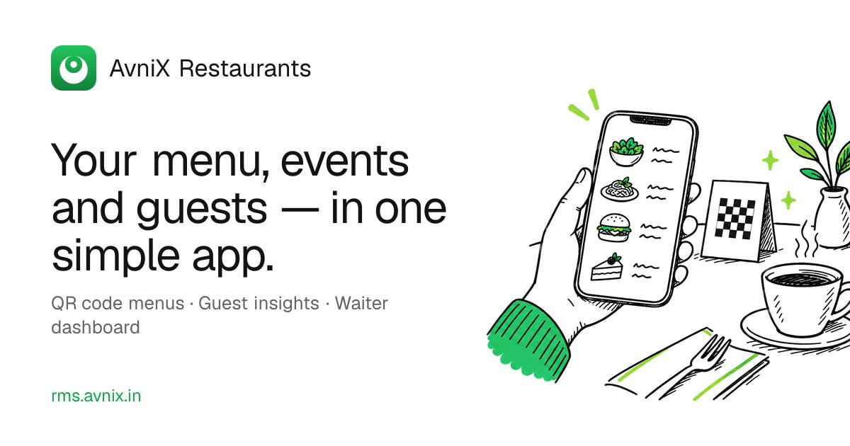 AvniX Restaurants preview 1
