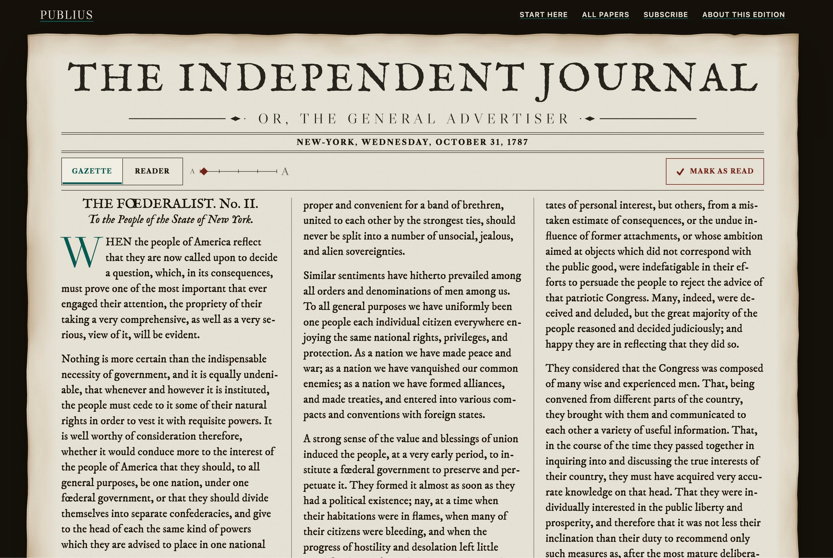 Federalist Reader preview 2
