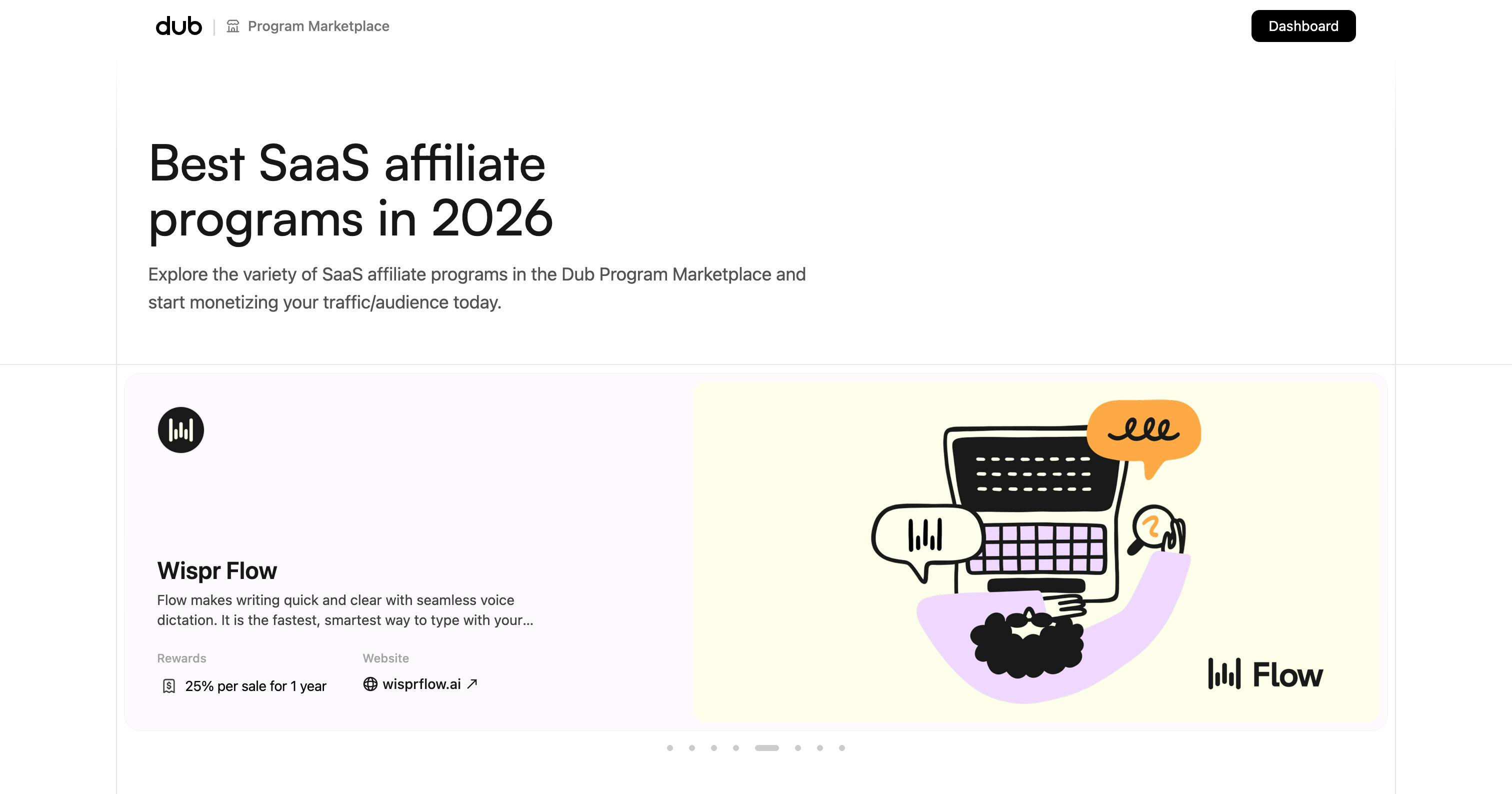 Dub Program Marketplace preview 2