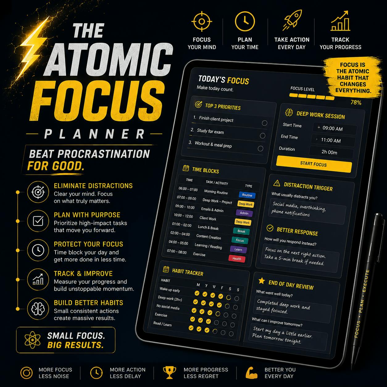 The Atomic Focus Planner preview 1