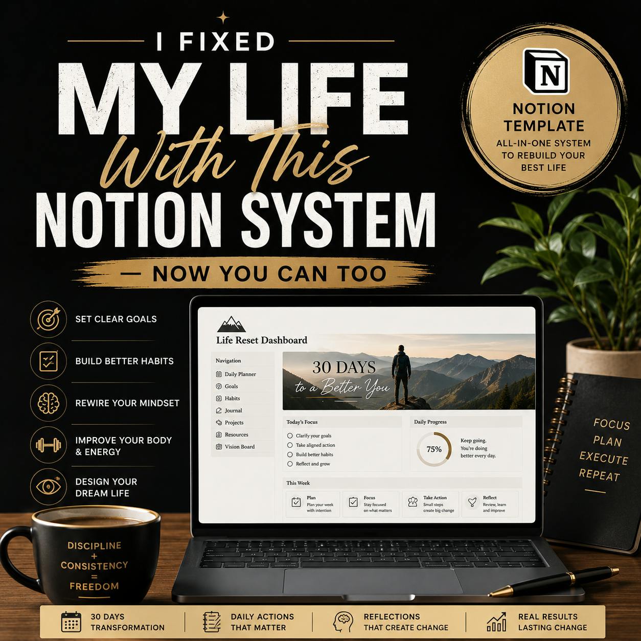 Notion Ultimate Life Planner preview 2