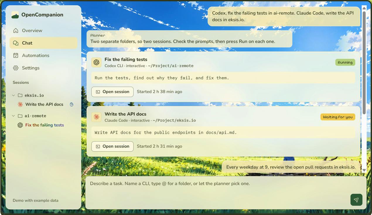 OpenCompanion preview 3