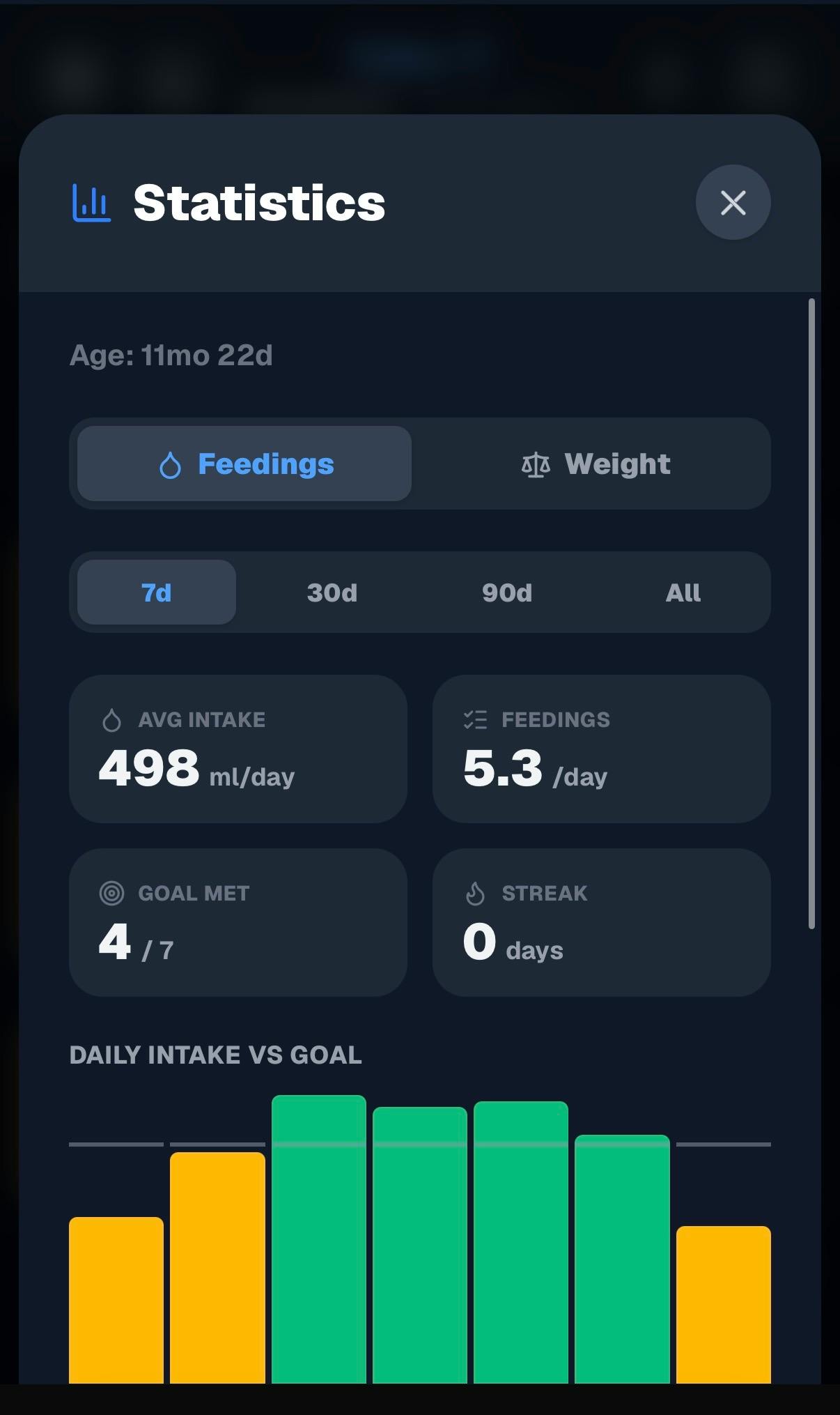 Baby Milk Tracker preview 2