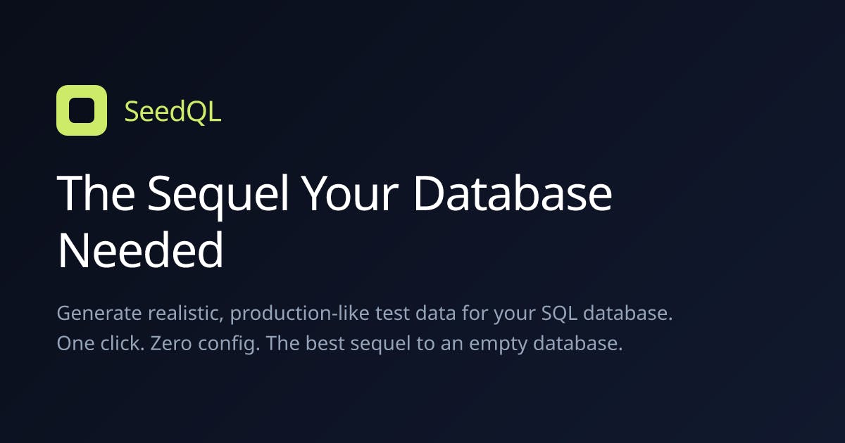 SeedQL preview 2
