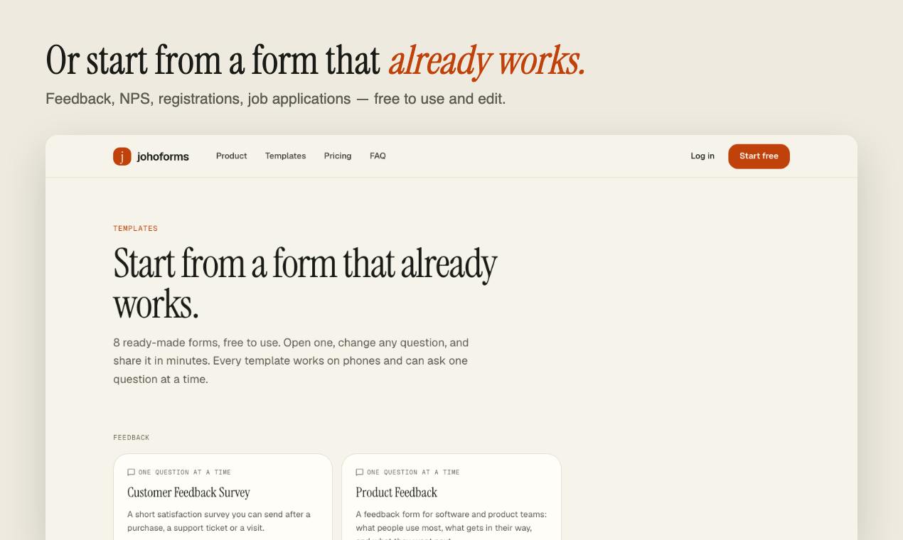 johoforms preview 3