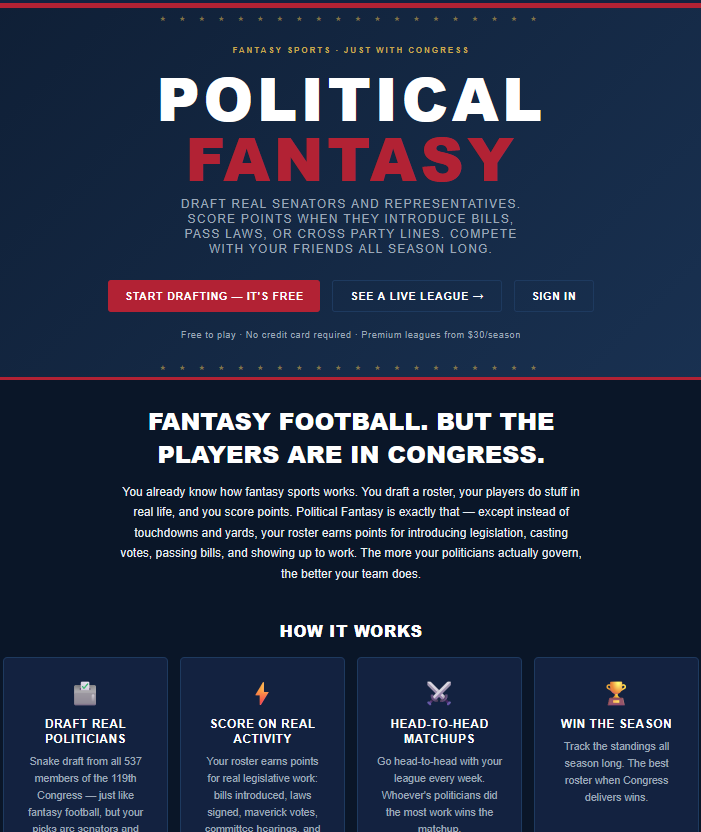 Political Fantasy — Draft Congress. preview 2