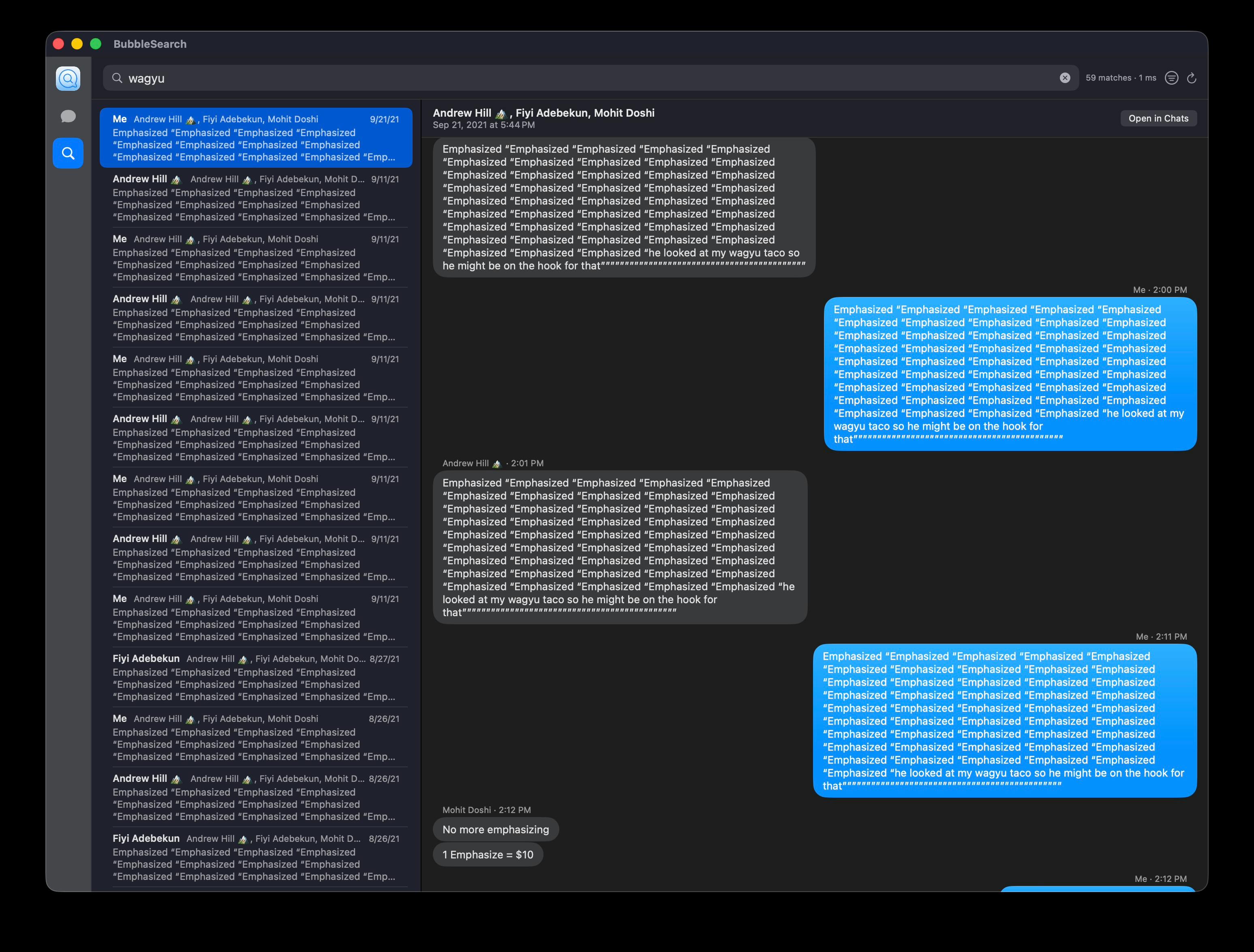 BubbleSearch preview 2