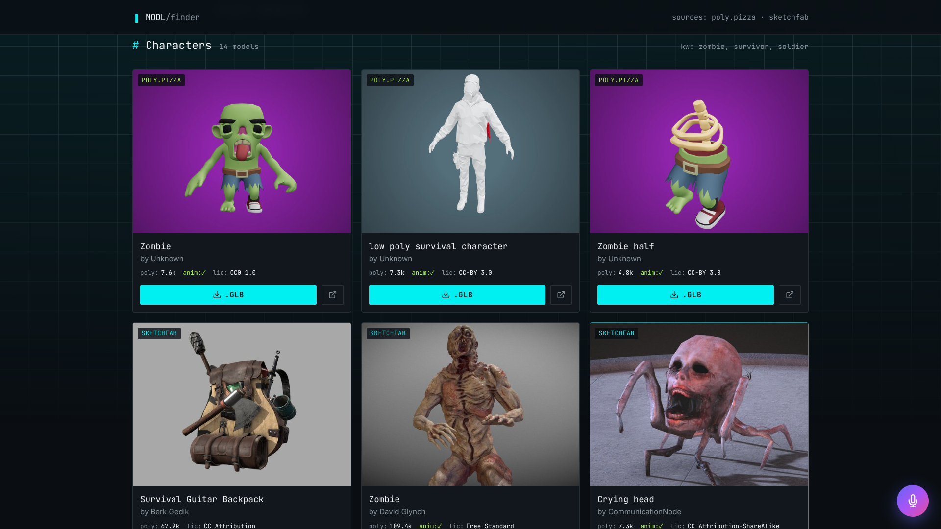 MODL // 3D asset finder for game devs preview 2