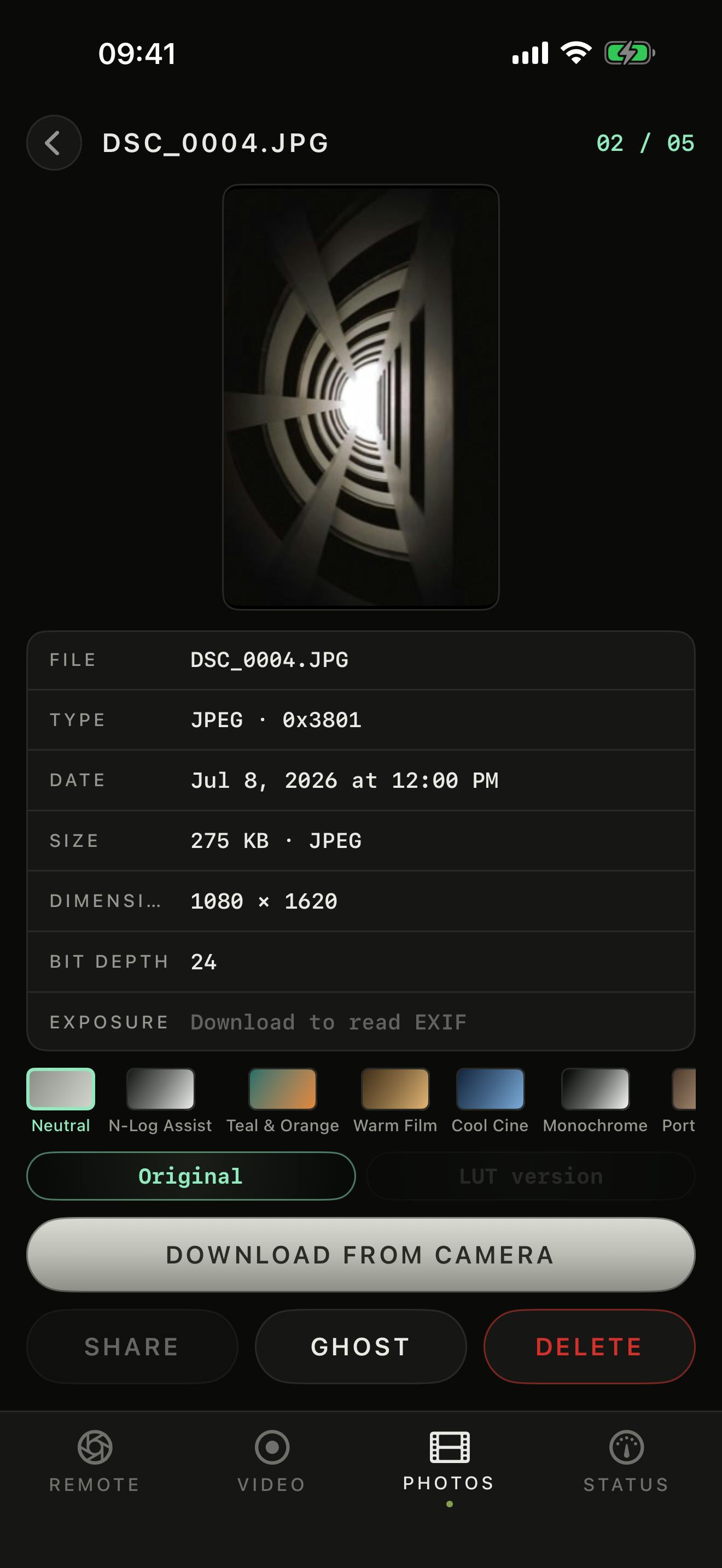 Wi-Fi remote for the Nikon Z fc and Z f preview 2