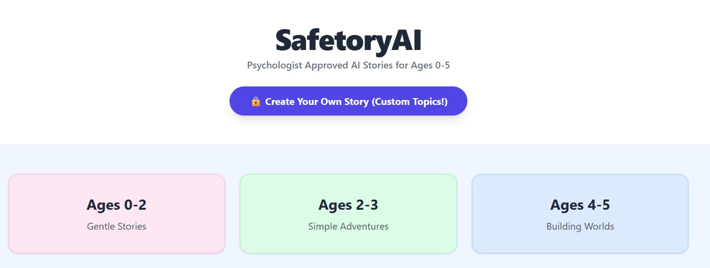 SafeStoryAI preview 2